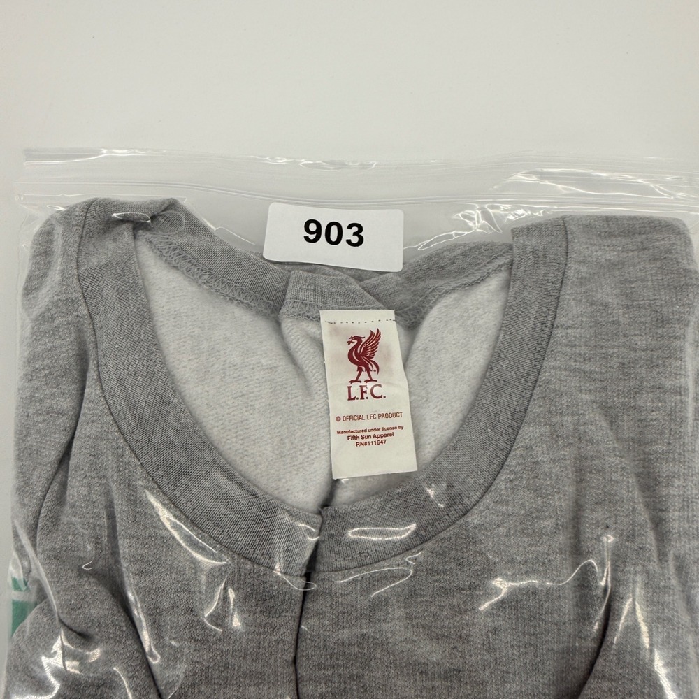 Liverpool FC Sweatshirt Mens XXL Gray Crewneck Tultex Fifth Sun Official LFC - Picture 8 of 8